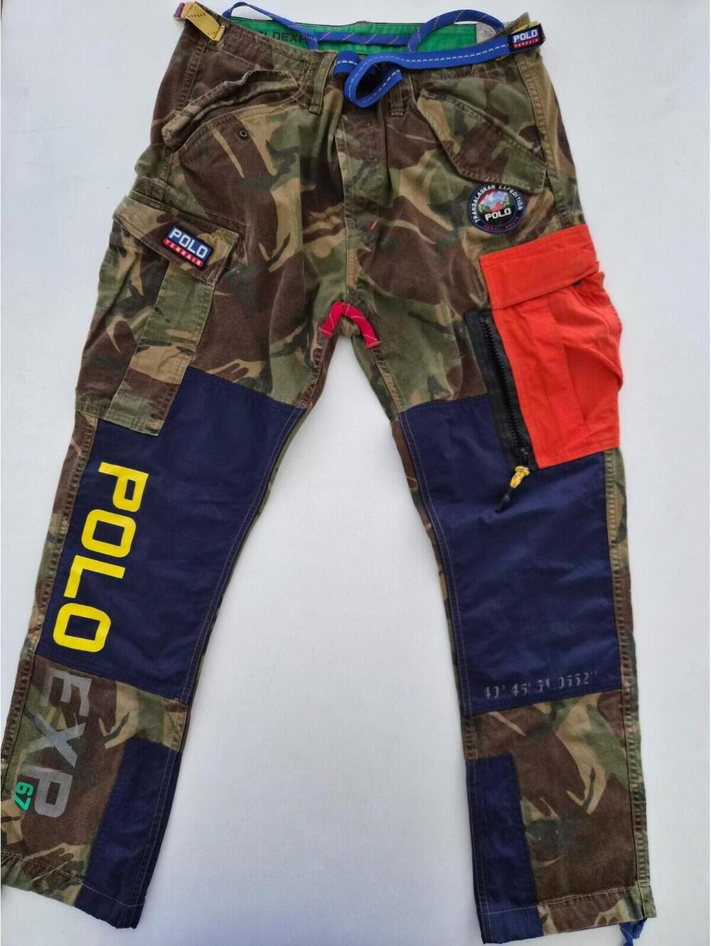 Polo Ralph Lauren Transalaskan Expedition Camo Cargo Pants 32x30 Terrain EXP67